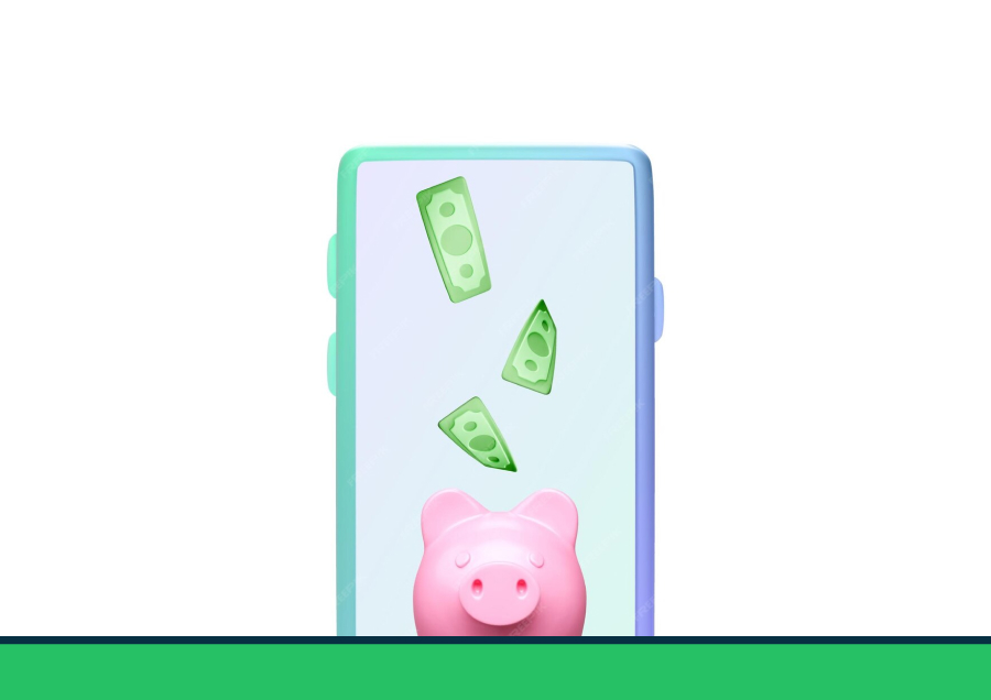 piggybank with money