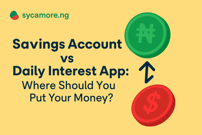 saving account vs daily interest app